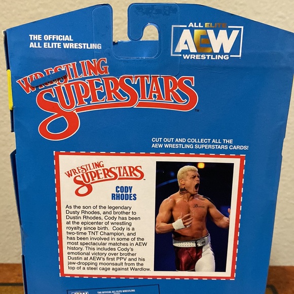 Jazwares AEW Series 1 Cody Rhodes LJN Red Chase Variant Exclusive Action Figure - Picture 5 of 6